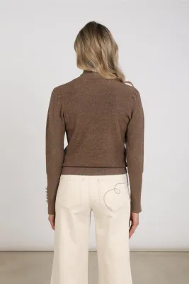 Nukus Sylvia Pullover Lurex, Taupe