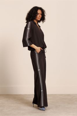 Studio Anneloes Odette tape top, espresso Studio Anneloes Odette tape top, espresso