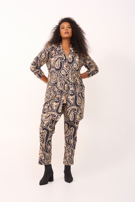 Plus Basics Pants Long, Terrazzo