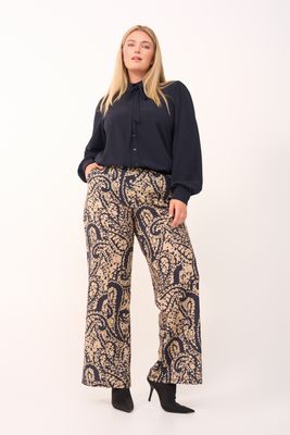 Plus Basics Pants Wide, Terrazzo