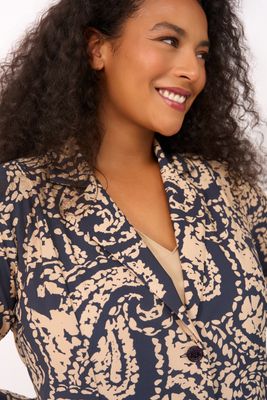Plus Basic Jacket Midi, Terrazzo