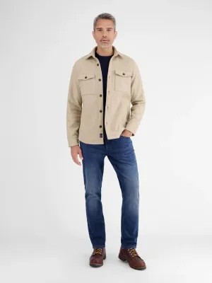 Lerros vest met wollook, foam white Lerros vest met wollook, foam white