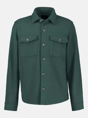 Lerros vest met wollook, cedar green Lerros vest met wollook, cedar green