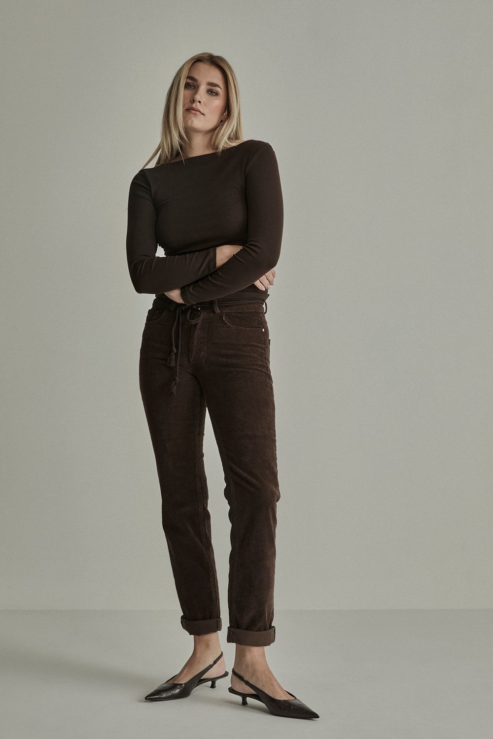 Para Mi Bobby - Vintage Corduroy, Deep Brown