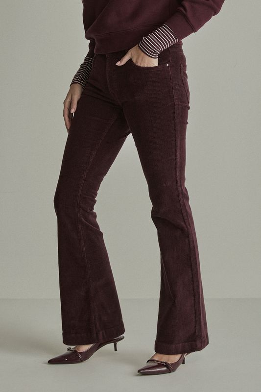 Para Mi Jade / Vintage Corduroy, Burgundy Red