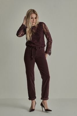 Para Mi Bobby - Vintage Corduroy, Burgundy Red