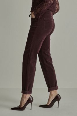 Para Mi Bobby - Vintage Corduroy, Burgundy Red