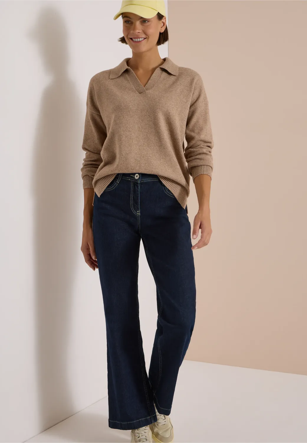 Cecil Cosy Polo, creamy mocha melange Cecil Cosy Polo, creamy mocha melange
