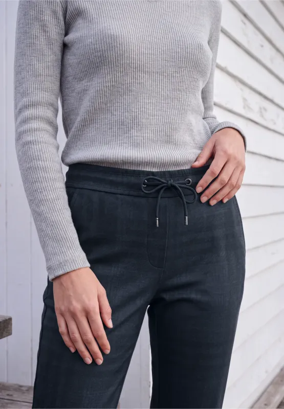 Cecil Style Tracey Check, urban dark blue melange