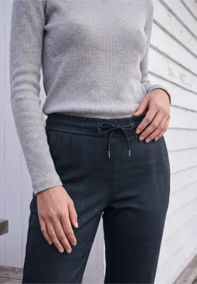 Cecil Style Tracey Check, urban dark blue melange