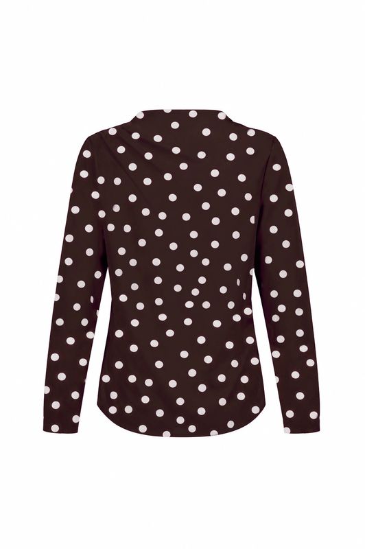 Studio Anneloes Marleen top, espresso/ecru