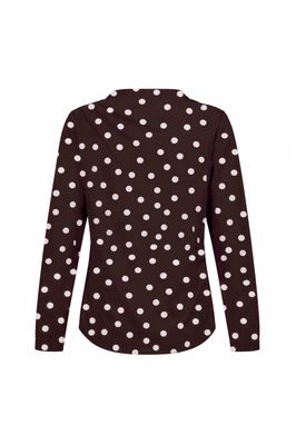 Studio Anneloes Marleen top, espresso/ecru