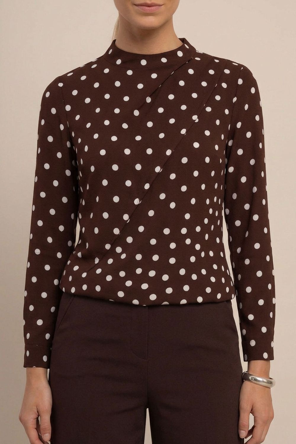 Studio Anneloes Marleen top, espresso/ecru Studio Anneloes Marleen top, espresso/ecru