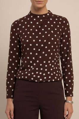 Studio Anneloes Marleen top, espresso/ecru Studio Anneloes Marleen top, espresso/ecru