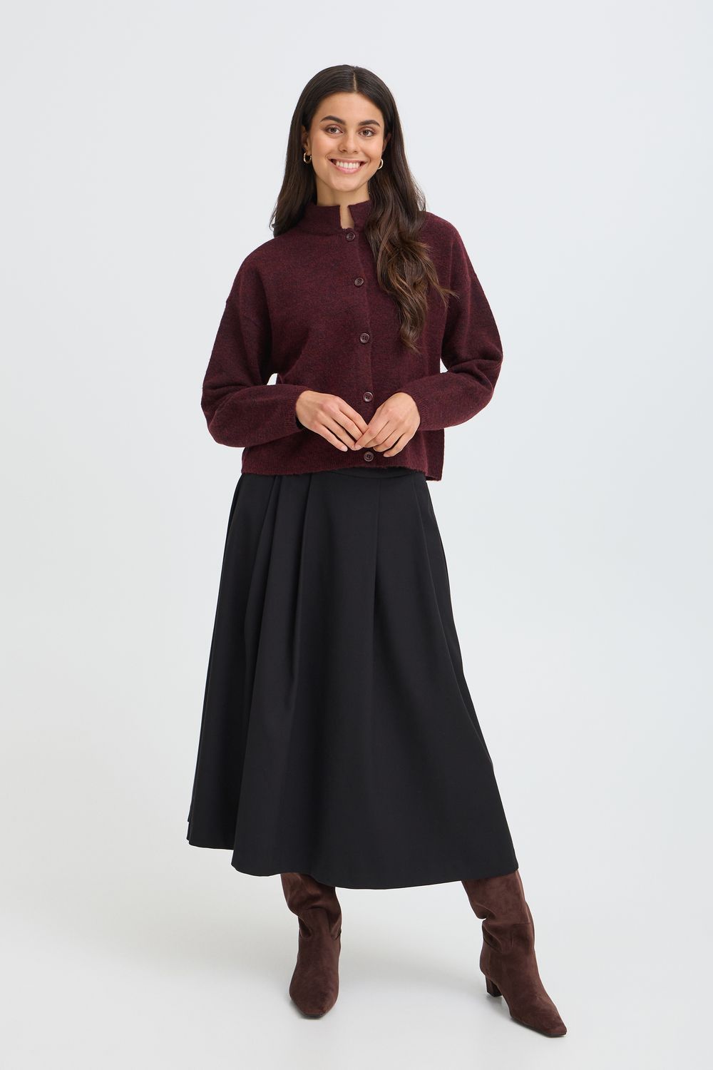 Fransa Cardigan, Port Royale Melange Fransa Cardigan, Port Royale Melange