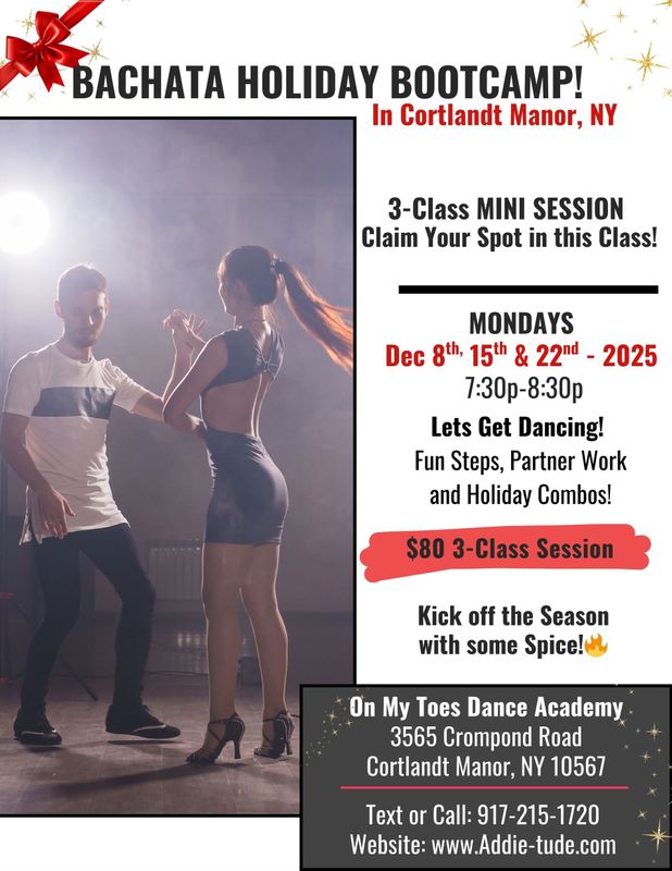Bachata 3-Class Holiday Session in Cortlandt!