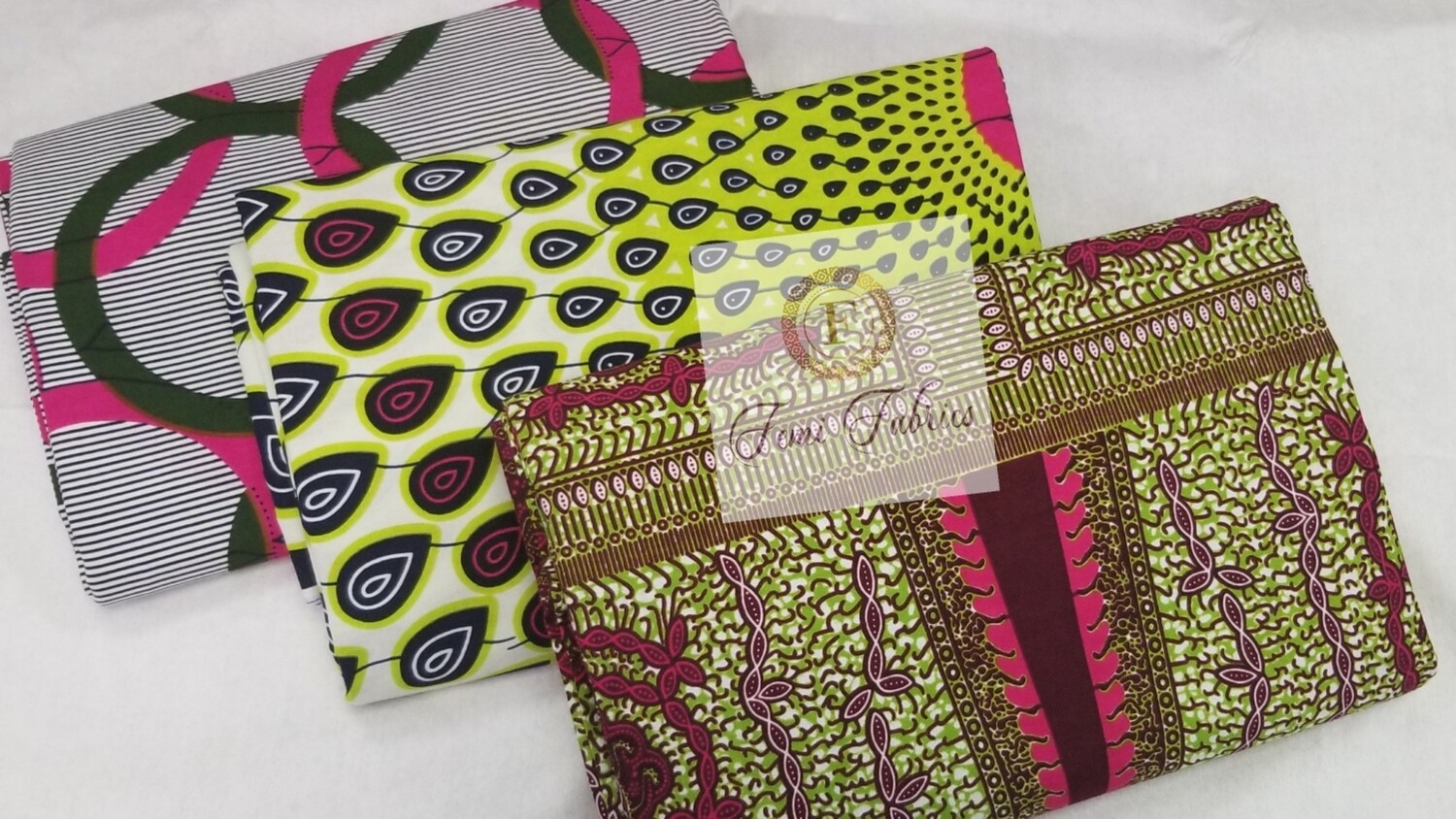 Green 3 Piece Combo Ankara/African Print Fabric