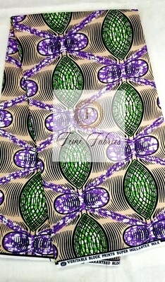 Purple Pipe Dreams/Ankara/African Print Fabric