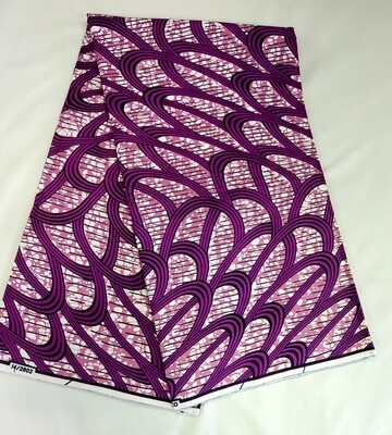 Lavendar Petals/Ankara/African Fabric
