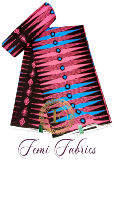 Pink & Blue Backgammon/Ankara/African Fabric