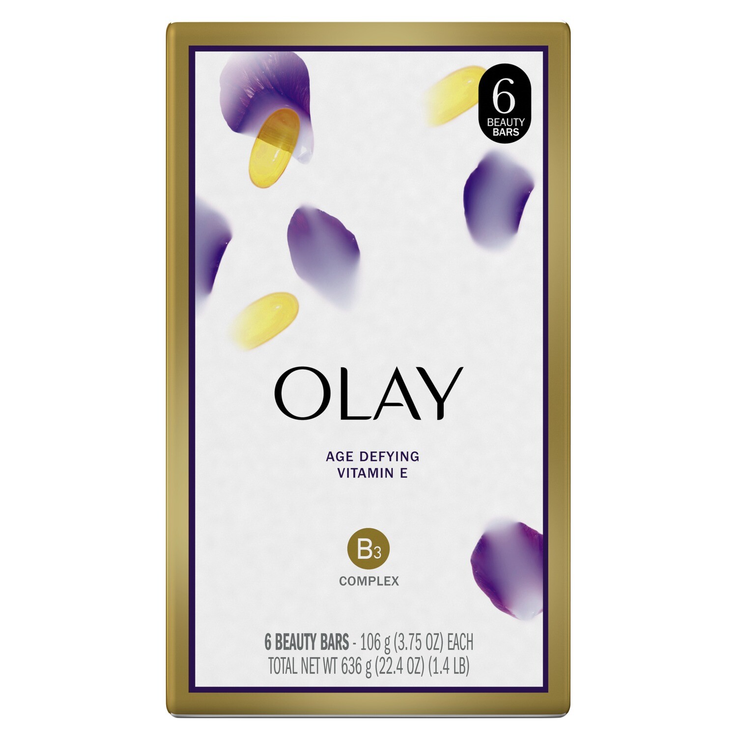 Olay Age Defying Beauty Bar Soap, 6 ea