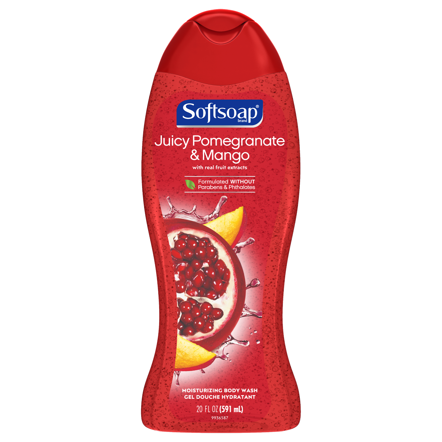 Softsoap Moisturizing Body Wash, Pomegranate and Mango, 20 fl oz