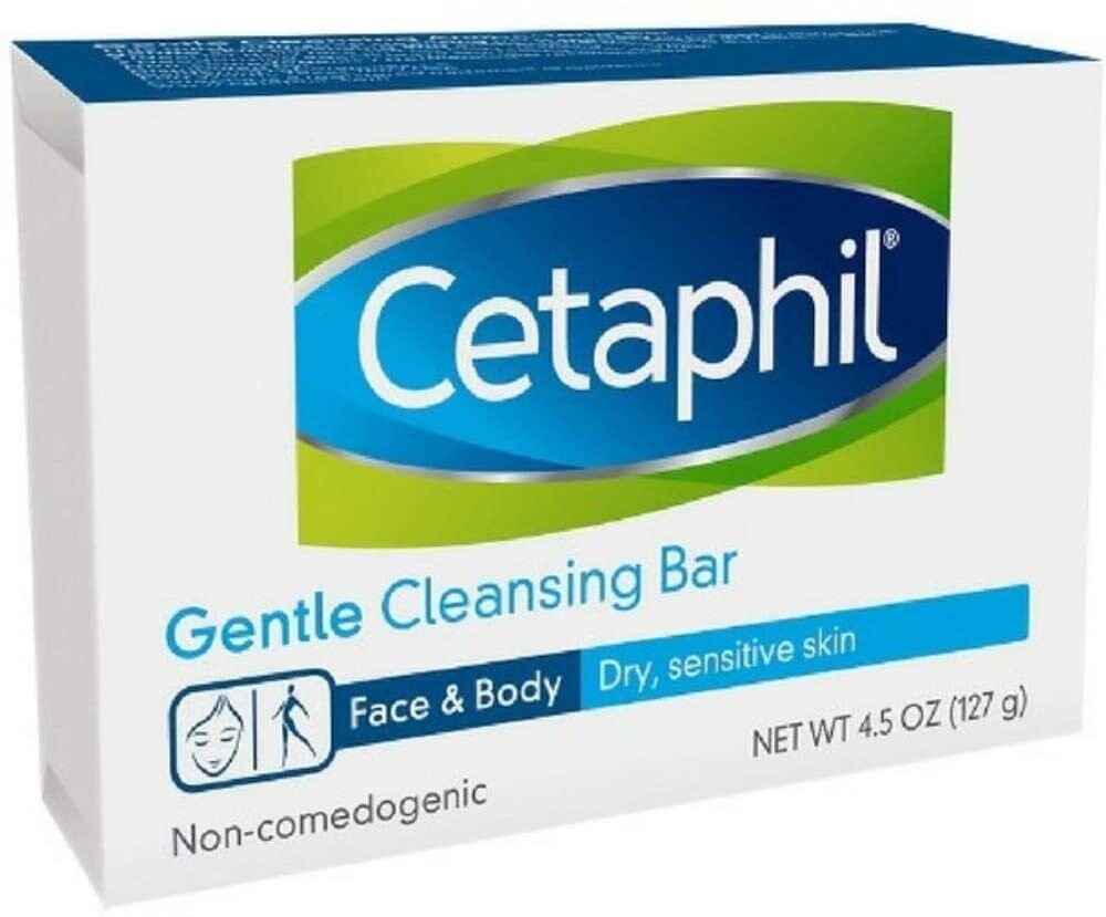Cetaphil Gentle Cleansing Bar For Dry Sensitive Skin 4.5oz