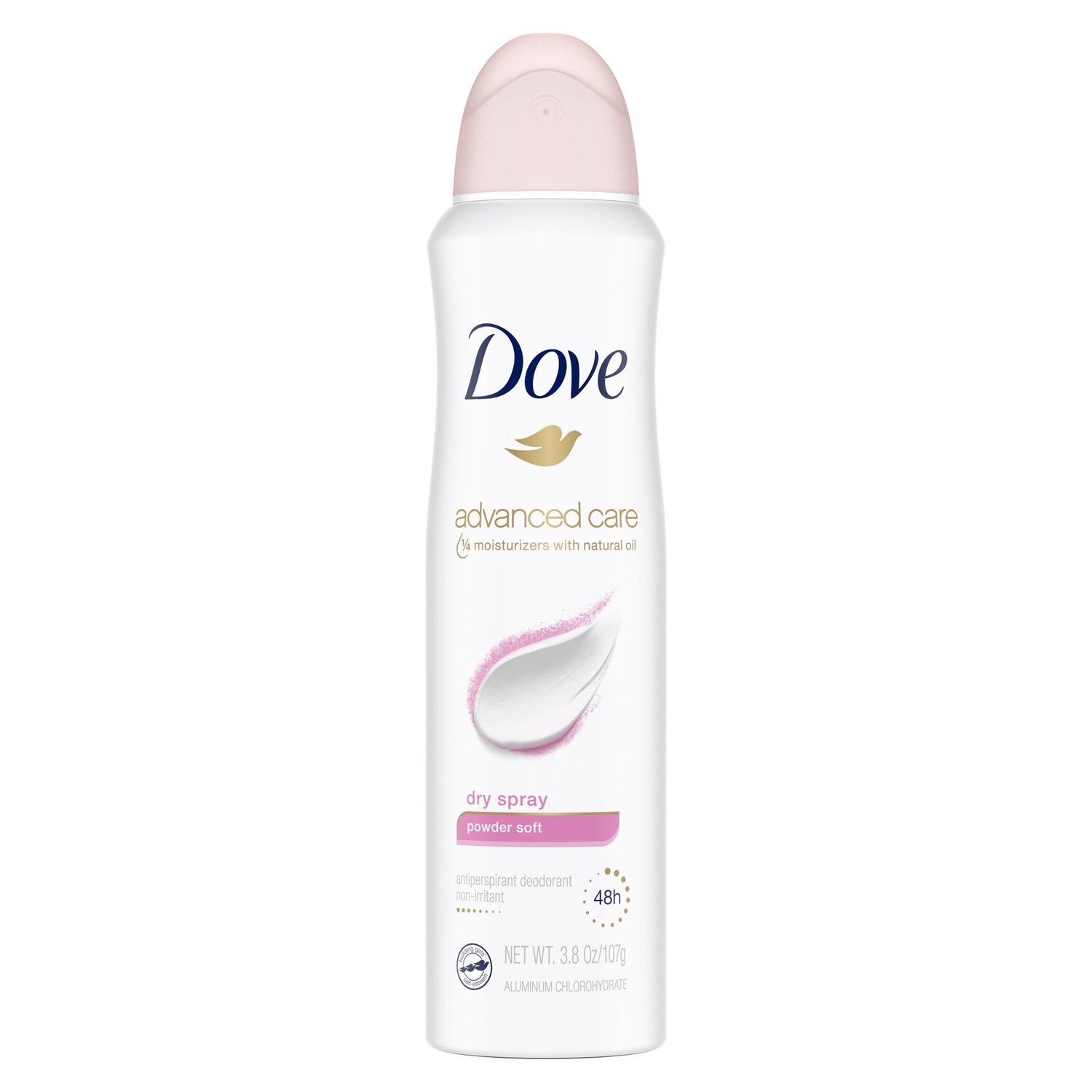 Dove Advanced Care Dry Spray Antiperspirant Deodorant Powder Soft 3.8 oz