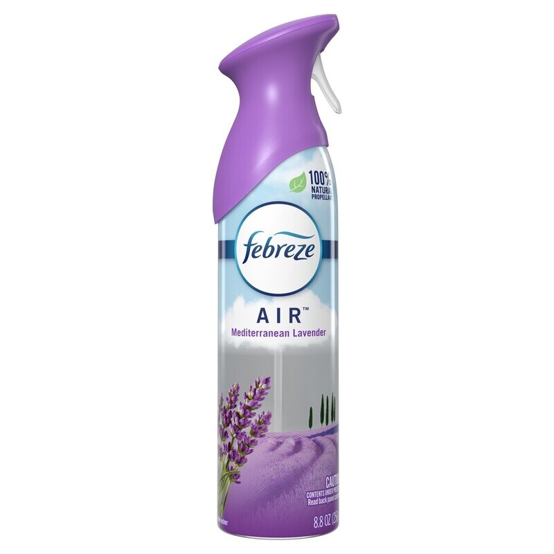 Febreze Odor-Eliminating Air Freshener, Mediterranean Lavender, 8.8 Fl Oz