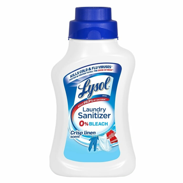Lysol Laundry Sanitizer 0% Bleach Crisp linen Scent, 41 FL.OZ
