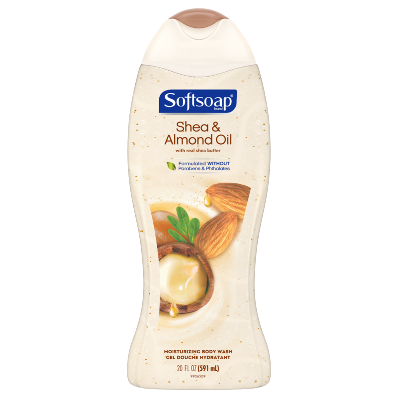 Softsoap Moisturizing Body Wash, Shea &amp; Almond Oil, 20 Fluid Ounce