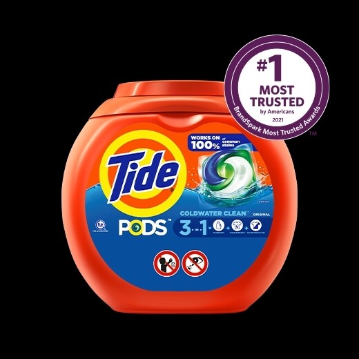 Tide pods Coldwater clean original 42 Pacs Capsules, 36 OZ
