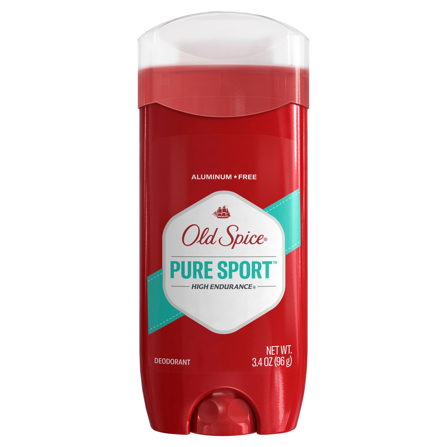 Old Spice Aluminum Free Deodorant Stick for Men, High Endurance Pure Sport, 3.4 oz