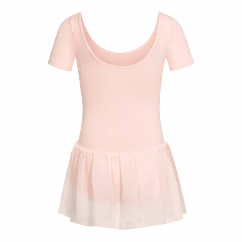 Rumpf Trikot R3040 rosa mit Röckchen, Kurzarm Rumpf Trikot R3040 rosa mit Röckchen, Kurzarm