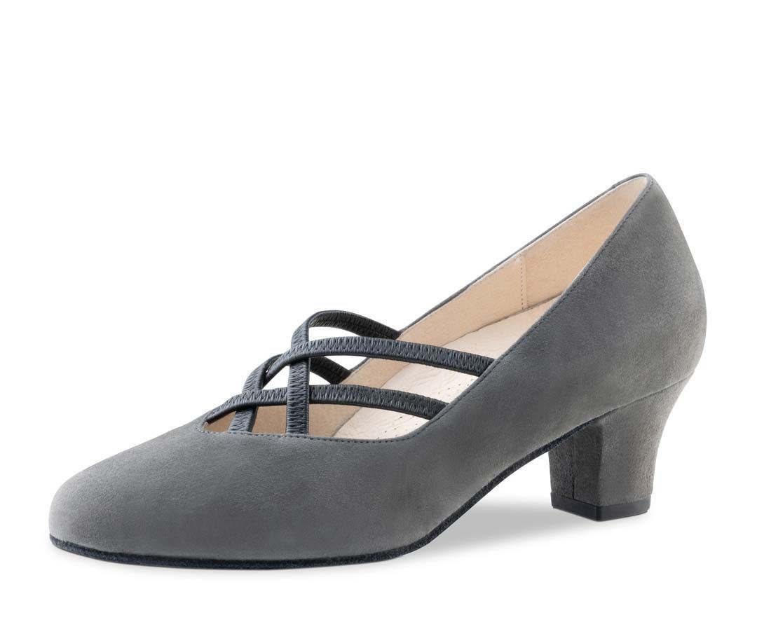 Anke 4,5 Samtziege Grau Comfort (herausnehmbare Innensohle)