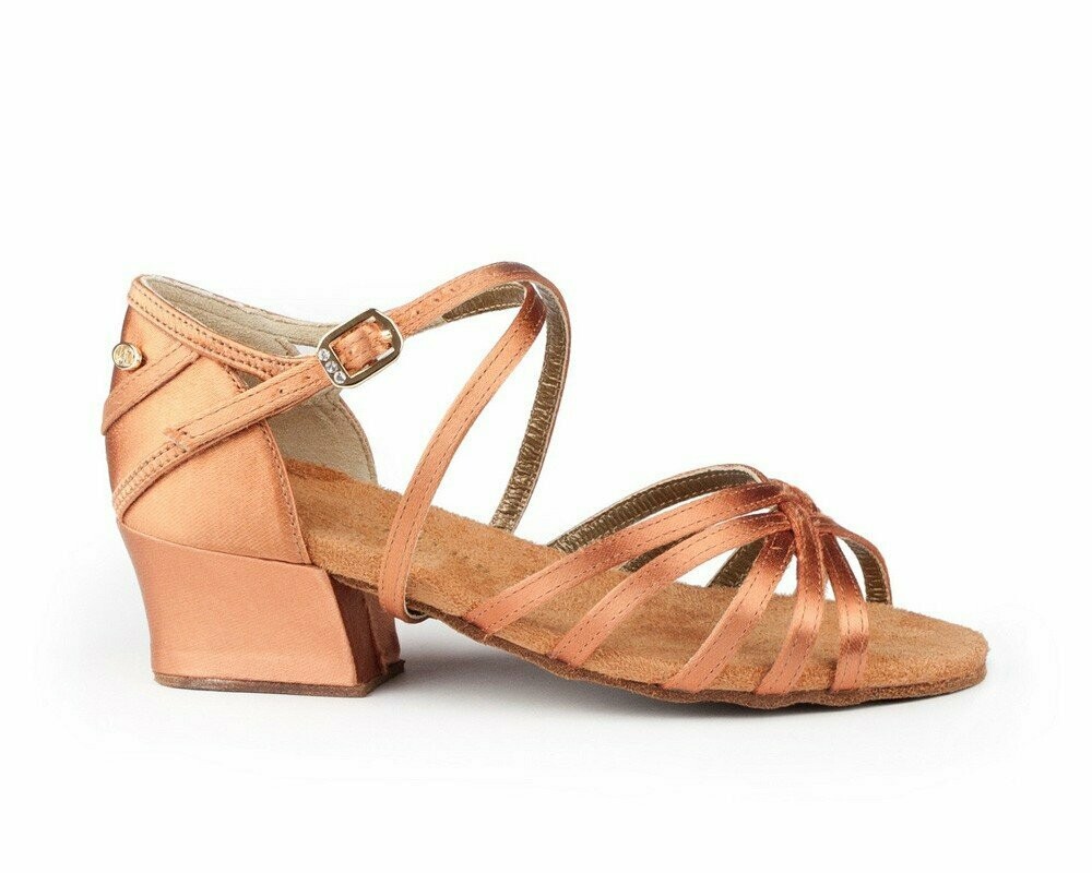 PortDance PD301 30 Children Dark Tan Satin, Größe 33