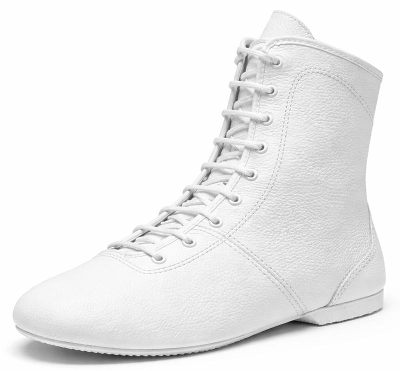BLEYER 4622-H weiß, geteilte Sohle, hoher Schaft, Lederfutter