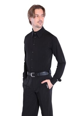 Herrenhemd Herrenhemd "FRANCO" MF72201 schwarz