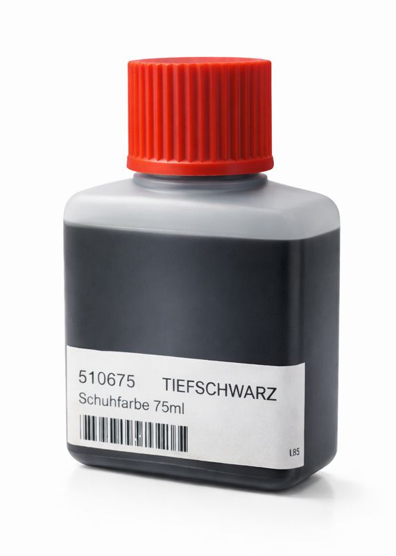 Schuhfarbe zum Einfärben von Seidenschuhen, schwarz, 75 ml
