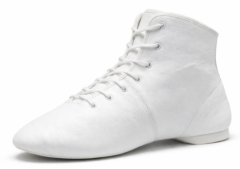 BLEYER 4686-L Ellington weiß, Garde- und Jazzstiefel, geteilte Sohle, niedriger Schaft