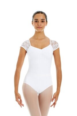 Intermezzo Trikot mit Spitze Bodyblondcor  31125, weiß