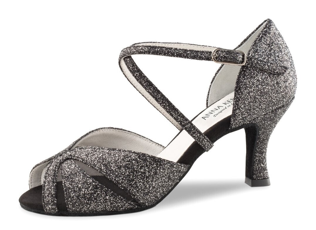 Delphine - 780-60 Glitzer schwarz / silber, Größe 41 1/3 Delphine - 780-60 Glitzer schwarz / silber, Größe 41 1/3