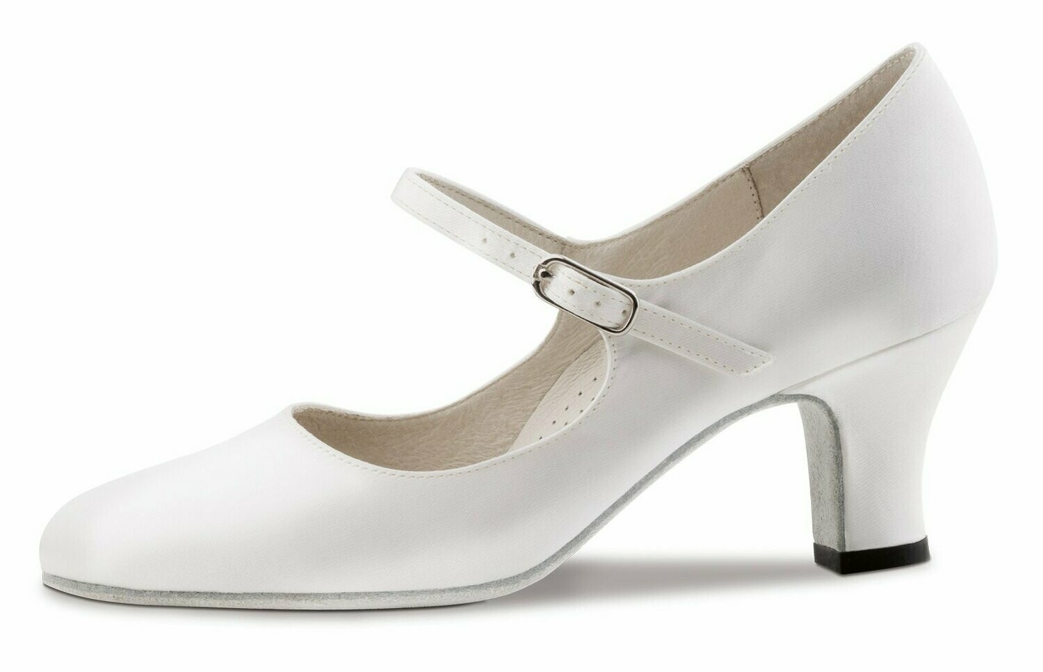 Ashley 6 LS Satin Weiß Comfort, B-Ware, Größe 38 2/3
