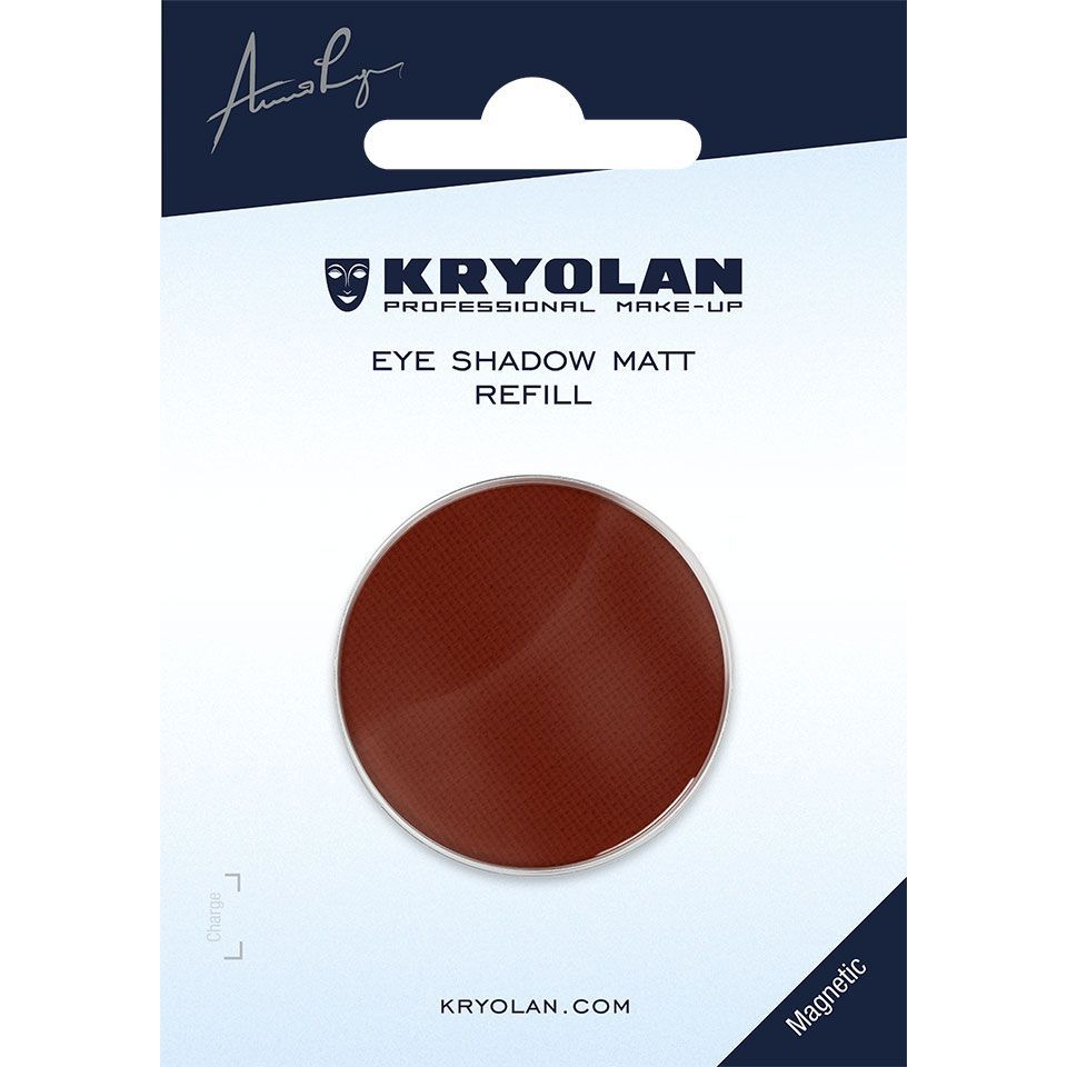 Eye Shadow Matt Nachfüller (magnetisch, 36 mm), Farbe red brown, Kryolan Eye Shadow Matt Nachfüller (magnetisch, 36 mm), Farbe red brown, Kryolan