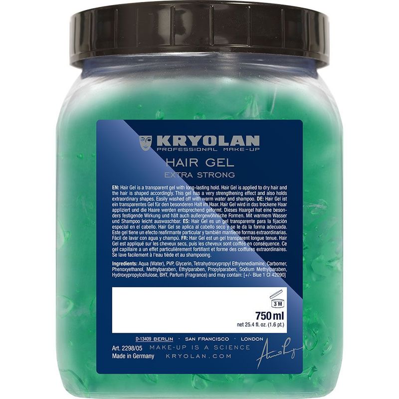 Hair Gel Extra Strong, Kryolan Hair Gel Extra Strong, Kryolan