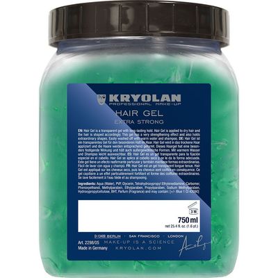Hair Gel Extra Strong, Kryolan Hair Gel Extra Strong, Kryolan