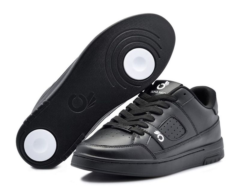 Black Low Leather, PANA MIO - unisex