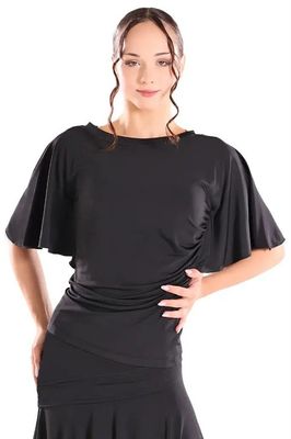 Damen Tanzshirt Damen Tanzshirt "ANABELLA" schwarz, MALY