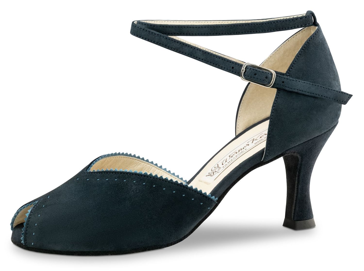 Phoebe 6,5 Samtziege Blau Phoebe 6,5 Samtziege Blau