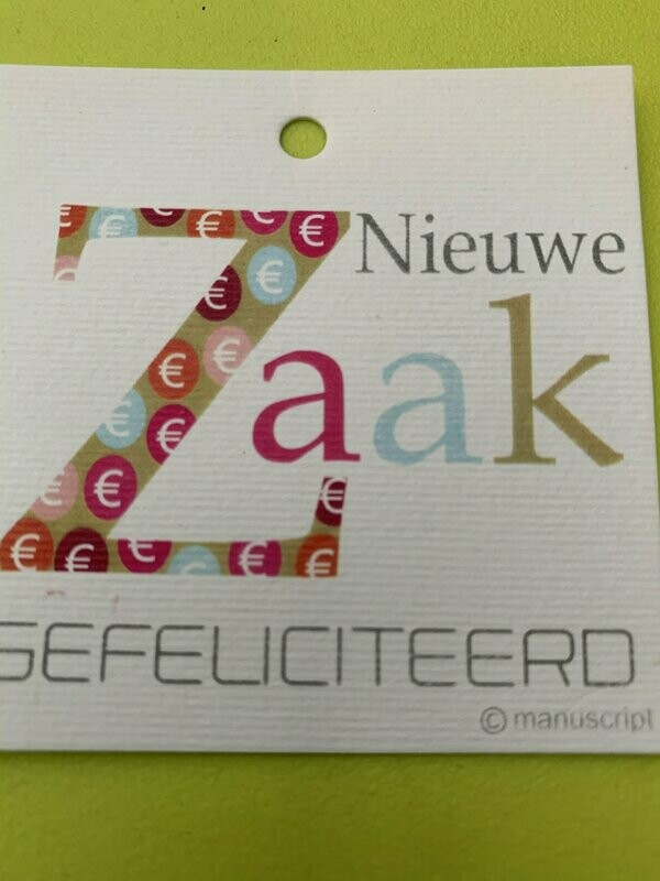 Nieuwe zaak